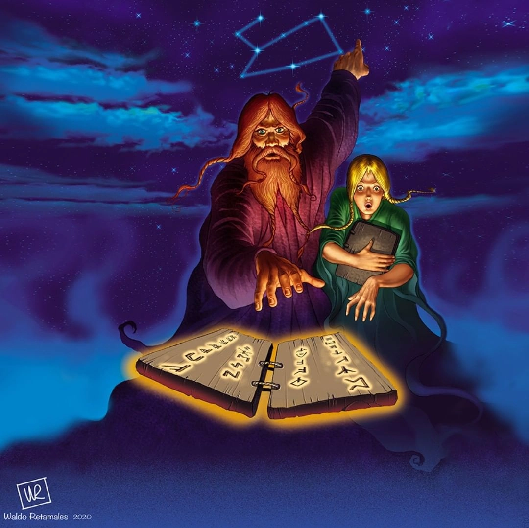 Ilustración de la baraja druida